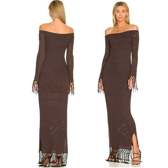 House Of Harlow 1960 Xrevolve Rose Dress In Brown